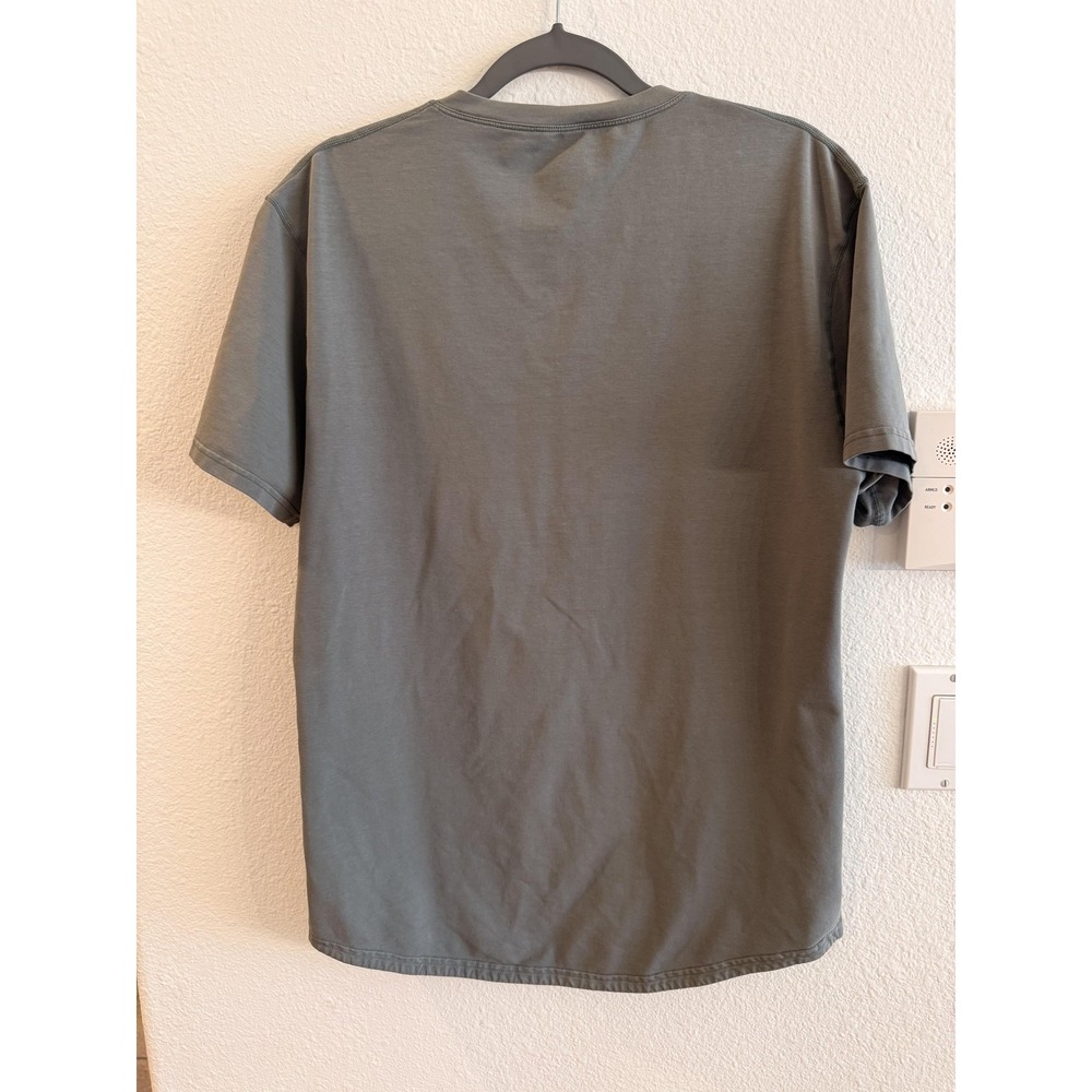BYLT Shirt Mens Medium Gray V-Neck Short Sleeve Lightweight Tagless Casual Tee - Picture 11 of 14